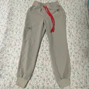 Figs Scrub Pants, Joggers XSP Women's, Tan, GUC